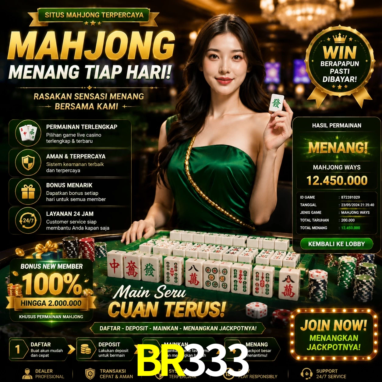 Cashback VIP BR333 - reembolso semanal
